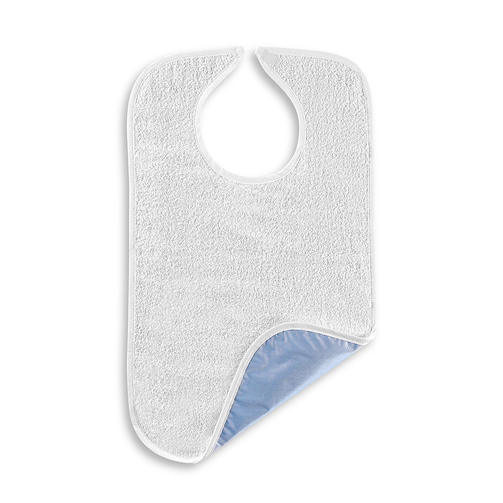 White Heavyweight Waterproof Adult Bib