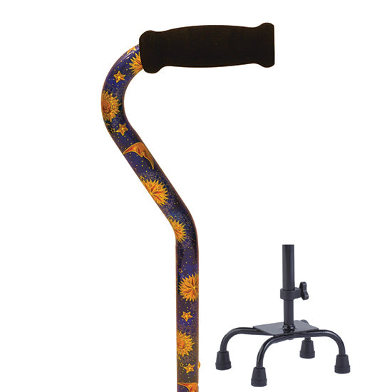 Small Base Quad Cane - Celestial