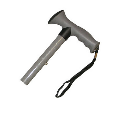 Travel Folding Cane With Comfy Grip Handle - Grey