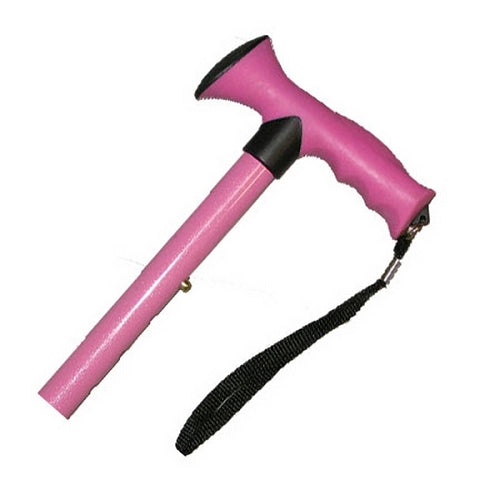 Travel Folding Cane With Comfy Grip Handle - Pink