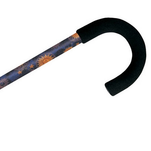 Designer Tourist Handle Adjustable Cane - Celestial