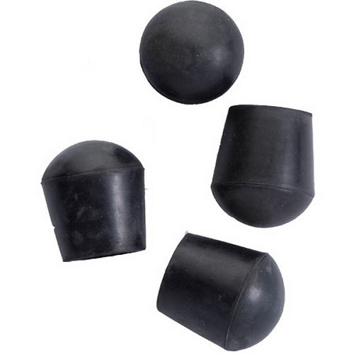 Replacement Rubber Tips Black For Quad seat Cane One Pair