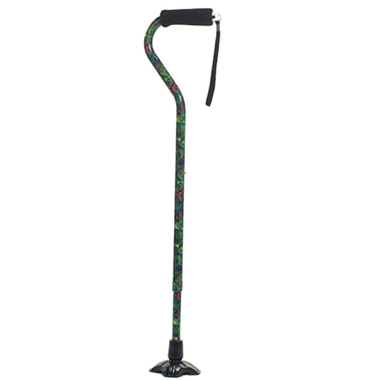 Self Standing Offset Handle Aluminum Cane - Canterbury