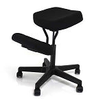  BetterPosture Solace Plus Kneeling Chair with Memory Foam Black