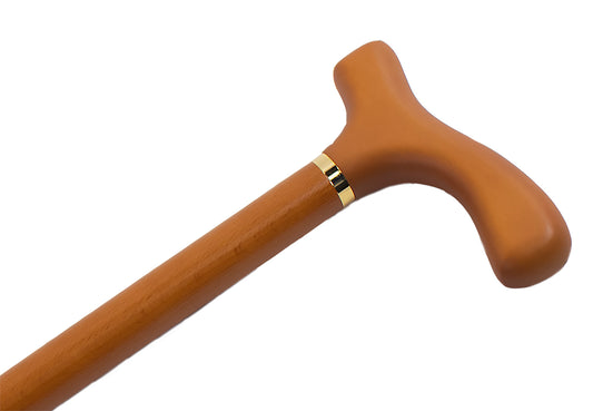 Men's Fritz Handle Wood Cane - Brown Stain