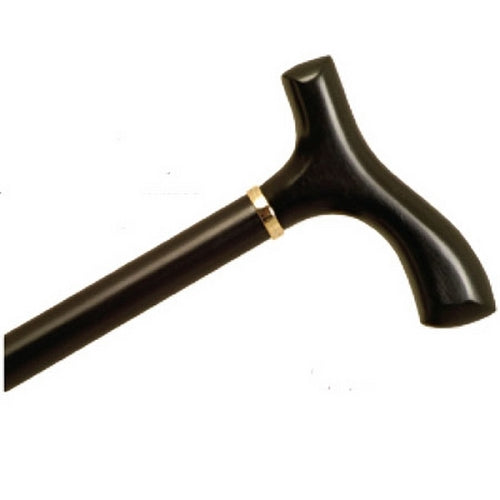 Ladies' Fritz Handle Wood Cane - Black Stain