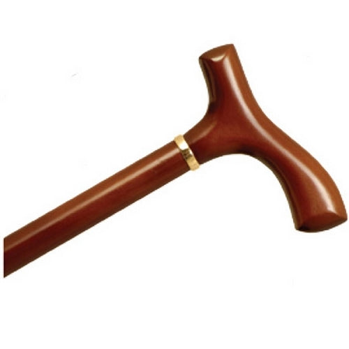 Ladies' Fritz Handle Wood Cane - Brown Stain
