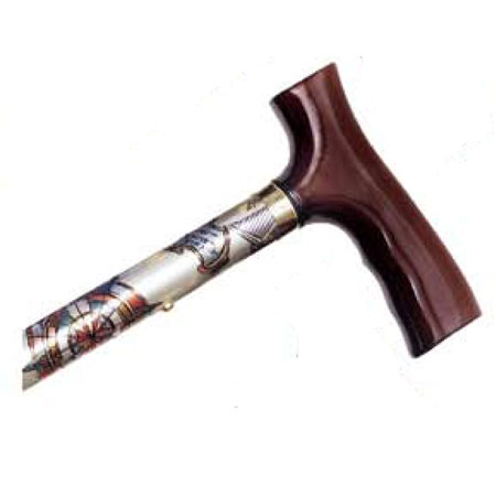 Adjustable Travel Folding Cane - Compass Rose