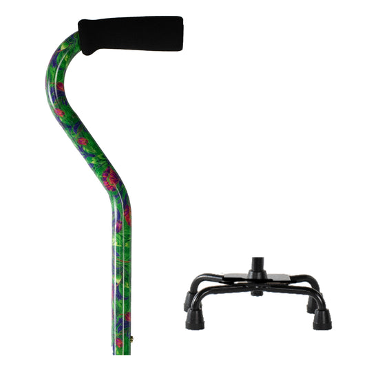 Small Base Quad Cane - Canterbury