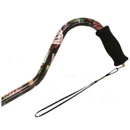 Offset Handle Aluminum Cane - Casino