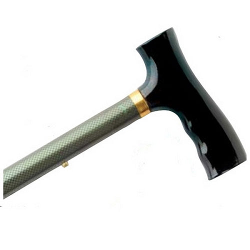 Adjustable Travel Folding Cane - Green Check