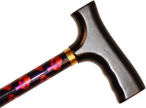 Straight Adjustable Cane - Red Hat