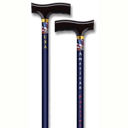Straight Adjustable Cane - American Patriot