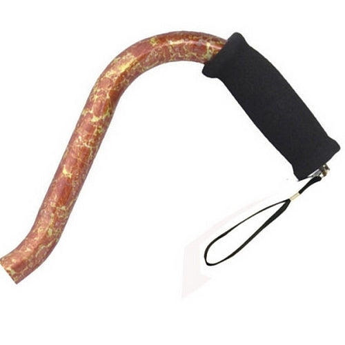 Offset Handle Aluminum Cane - Sun Burst