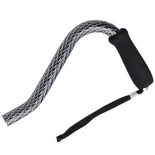 Offset Handle Aluminum Sparkle Cane - Black