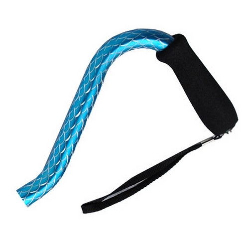 Offset Handle Aluminum Sparkle Cane - Blue