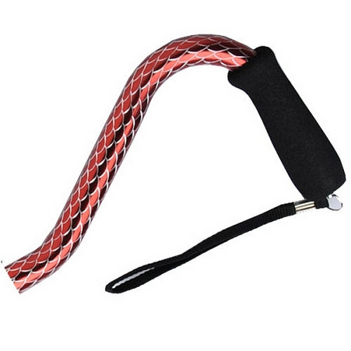 Offset Handle Aluminum Sparkle Cane - Red