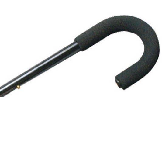 Tourist Handle Adjustable Cane - Black