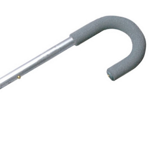 Tourist Handle Adjustable Cane - Silver
