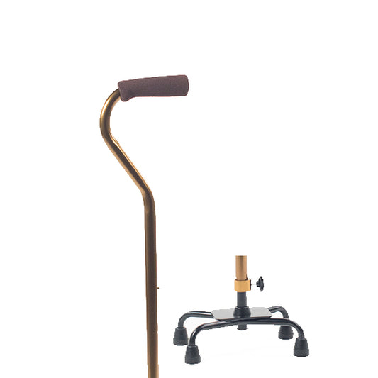 Small Base Quad Cane - Bronze
