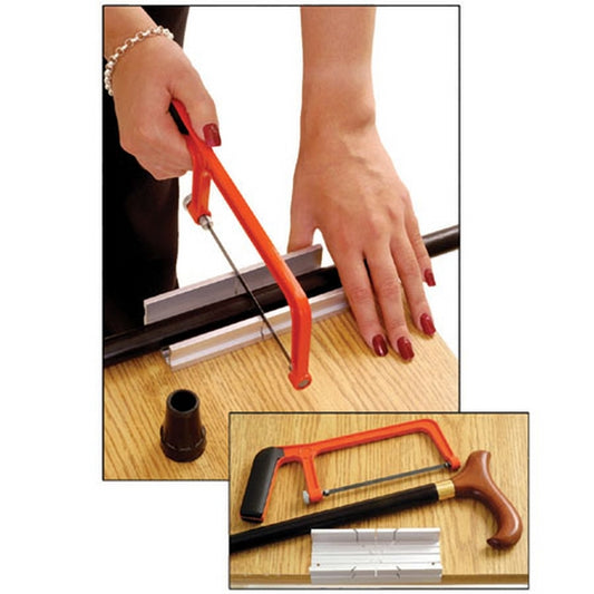 Miter Box With Saw For Cane Sizing