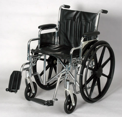 Detachable Desk Arm Wheelchair With Swingaway Footrests