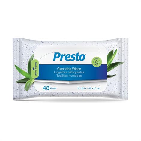 Presto Cleansing Wipes with Aloe