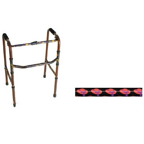 Designer Folding Walker - Red Hat